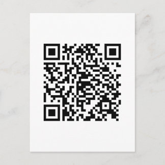 QR Code Junkie Style Postcard