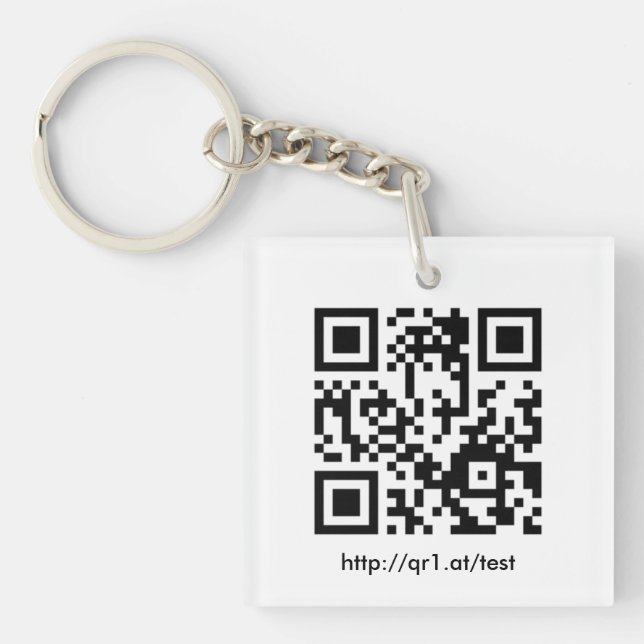 QR Code Key Key Ring (Front)