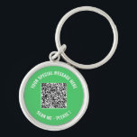 QR Code Keychain Add Special Message Surprise Gift<br><div class="desc">Choose Colours and Font - Your Special QR Code Info and Custom Text Personalised Modern Gift - Add Your QR Code - Image or Logo - photo / Text - Name or other info / message - Resize and Move or Remove / Add Elements - Image / Text with Customisation...</div>