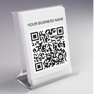 QR Code l Modern Gray Promotional Advertising Flyer