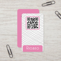 QR Code Lined Pattern Personalised