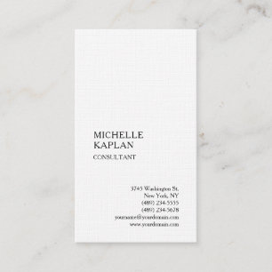 QR Code Linen Modern Professional Exclusive Business Card