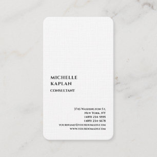 QR Code Linen Modern Professional Exclusive Business Card