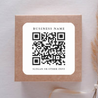 QR Code Link Minimal Business Name