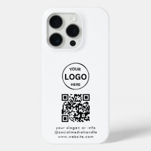Qr Code Logo Business Minimalist Simple iPhone 15 Pro Case