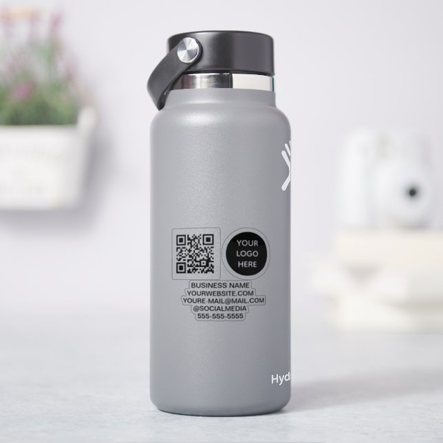 QR Code Logo Vinyl Business Company  (HydroFlask)