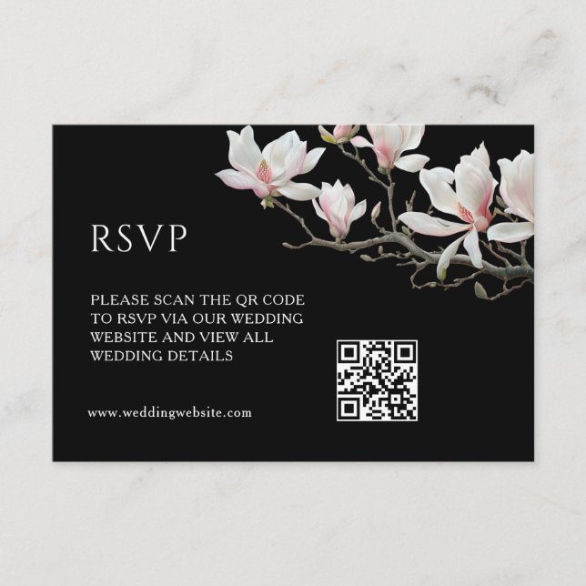 QR Code |  Magnolia Enclosure Card (Front)