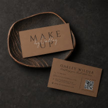 QR Code Makeup Artist Dark Terracotta