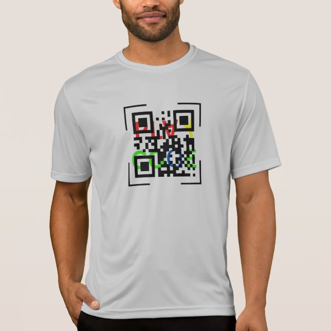 QR Code Men's Competitor T-Shirt (Front)