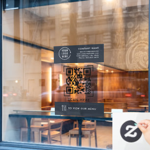 QR Code Menu   Business Logo Contactless