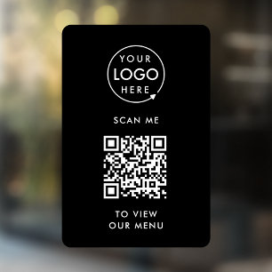 QR Code Menu   Logo Black Contactless Modern