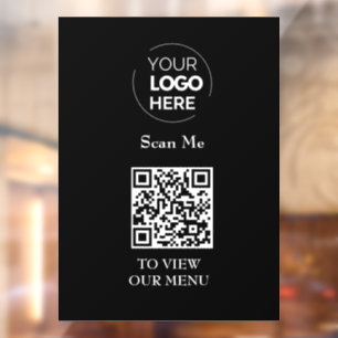 QR Code Menu   Logo Black Contactless Modern