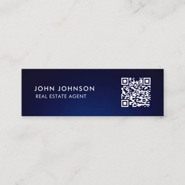 QR Code Mini Business Card (Front)