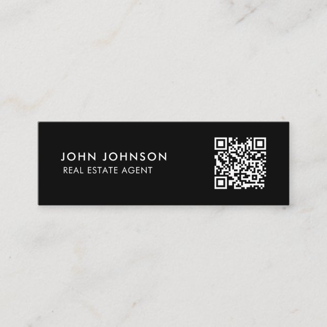 QR Code Mini Business Card (Front)
