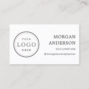 QR Code Minimal Logo Business Card