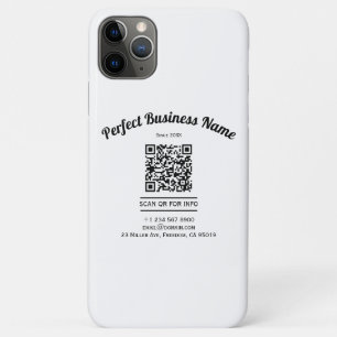 QR Code Minimalist Black And White Simple Clear Case-Mate iPhone Case
