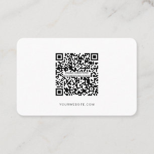 QR code, Minimalist Modern, Simple, professional Business Card