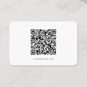 QR code, Minimalist Modern, Simple, professional Business Card