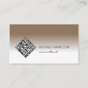 QR Code Modern Business Card