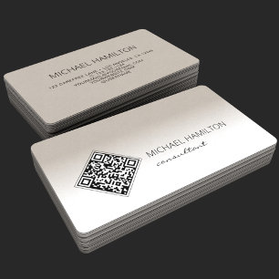 QR Code Modern Business Card
