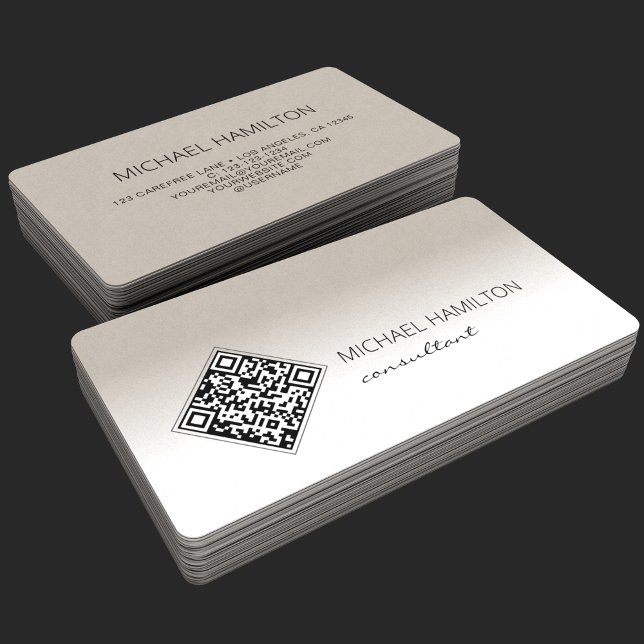 QR Code Modern Business Card (Creator Uploaded)