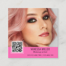 QR Code modern make up artist square Square Busine