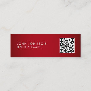 QR Code Modern Mini Business Card