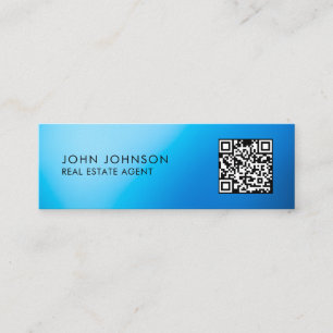 QR Code Modern Mini Business Card