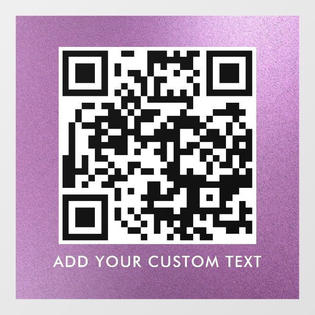 QR Code | Modern Simple Stylish Scannable  Window (Sheet)