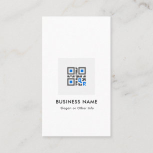 QR code modern stylish gold scannable networking B Business Card