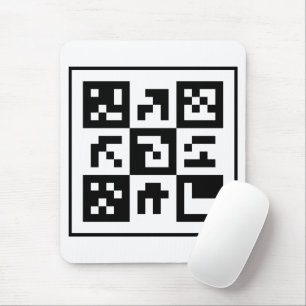 qr code mouse pad