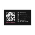 QR Code Nail Specialist Artist Modern Typography 