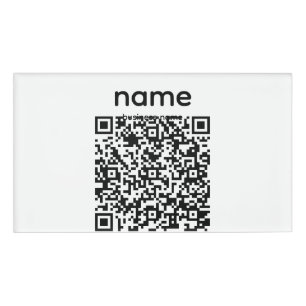 QR Code Name Tag