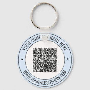 QR Code Name Website Business Promotional Keychain