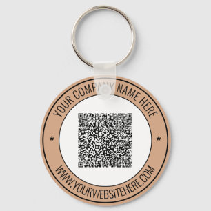 QR Code Name Website Colours Keychain Promotional