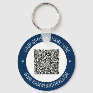 QR Code Name Website Colours Promotional Keychain