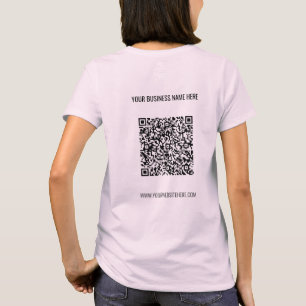 QR Code Name Website T-Shirt Promotional Business