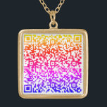 QR Code Necklace Personalised Gift - Choose Colour<br><div class="desc">Custom Colour - Personalised Necklaces with Your QR Code Scan Info - Special Massage Necklace Gift - Add Your QR Code - Image or Photo / or Name - Custom Text - Resize and Move or Remove / Add Elements - Image / Text with Customisation Tool. Choose / Add Your...</div>