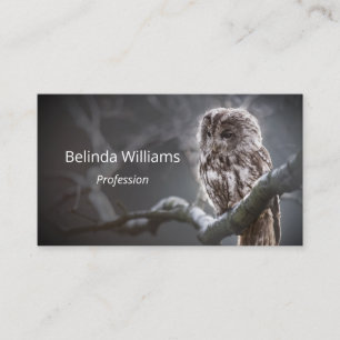 QR Code Night Owl Business Card