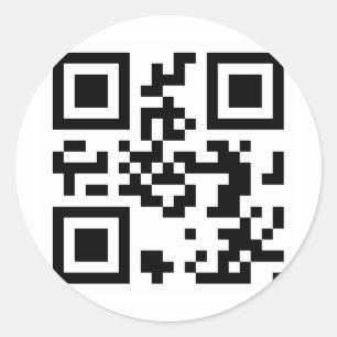 QR Code - Obama 2012 Classic Round Sticker