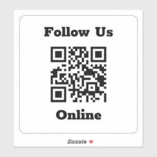 QR Code on a Sticker