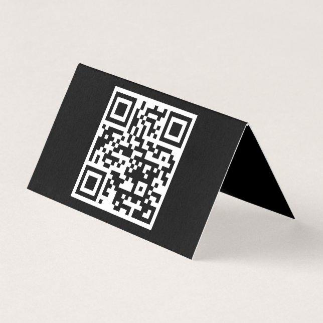 QR Code Only Horizontal Folded Card (Front)