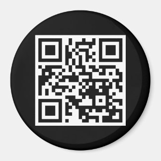 QR Code Only Round Magnet