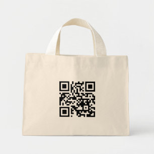 QR Code Only Tiny Tote