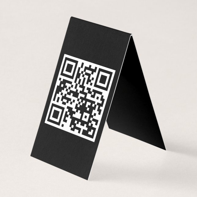QR Code Only Vertical Folded Card (Front)
