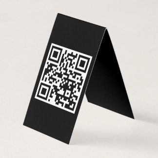 QR Code Only Vertical Folded Card