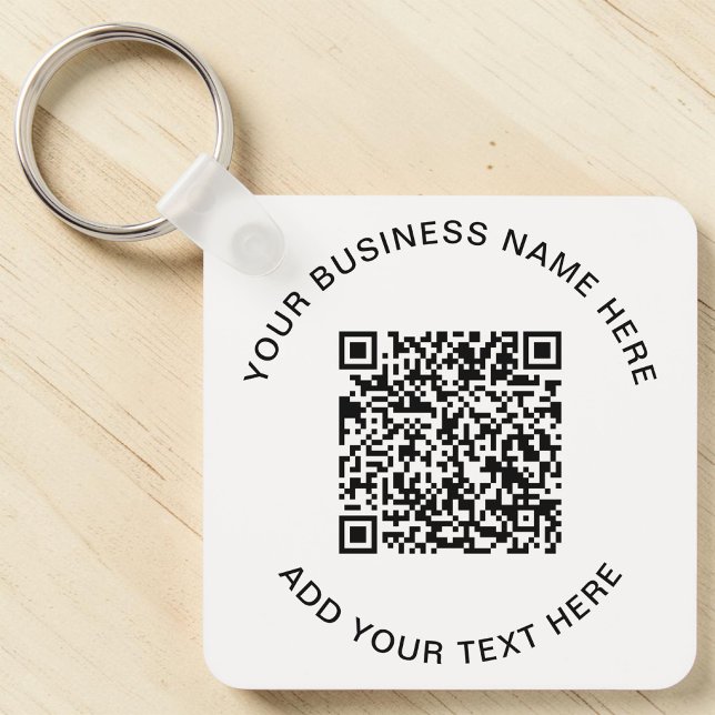 QR Code or Logo Promotional Key Ring (QR Code or Logo Promotional Keychain)