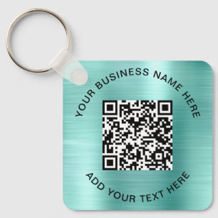 QR Code or Logo Promotional Mint Key Ring