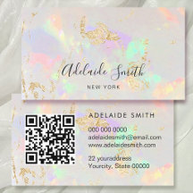 QR code pastel colours opal stone texture