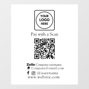 QR Code Pay   Zelle Paypal Business Payment 